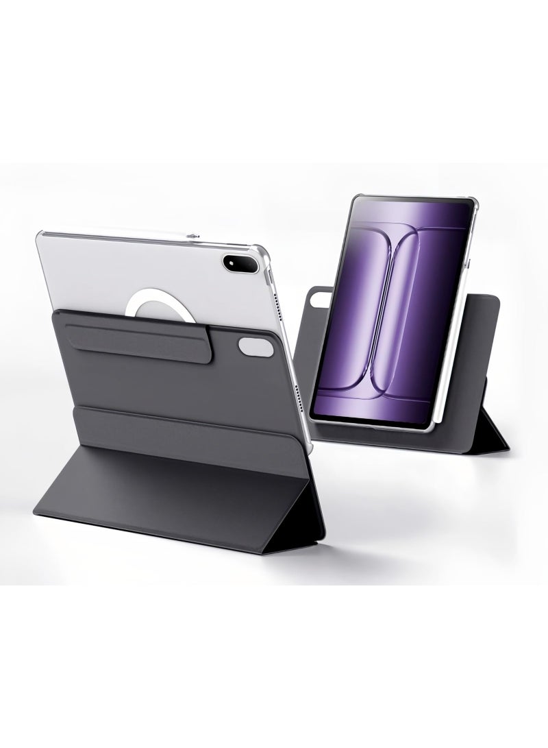 Case Compatible with OnePlus Pad  Pro 12.1 inch 2024 【Supports Pencil】, Hybrid Detachable Magnetic Tri-fold Stand Cover, Matte Clear Back, Auto Wake/Sleep - Image 1